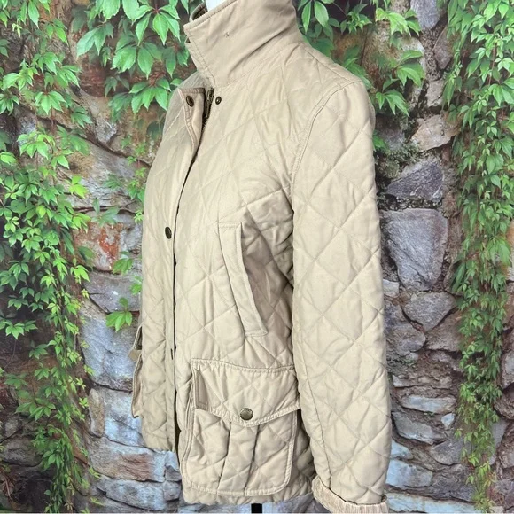 LAUREN RALPH LAUREN Tan Quilted Field Jacket, M - Picture 5 of 13